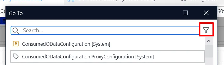 Go-To Dialog Shows Active Filters Go-To Dialog Shows Active Filters