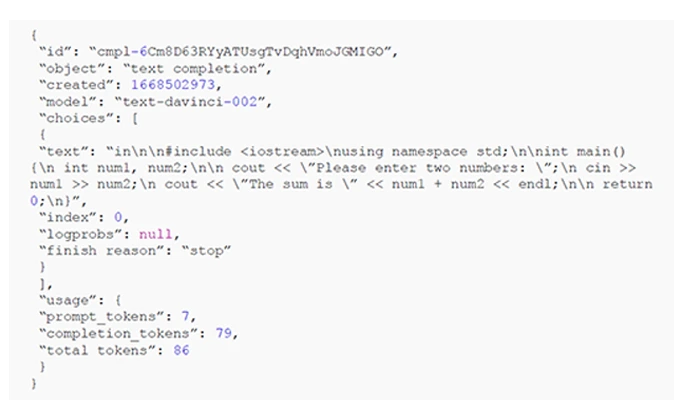 JSON Snippet Code